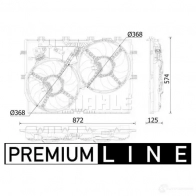 Крыльчатка вентилятора двигателя MAHLE ORIGINAL 1437629330 P 7NE1I2 CFW 12 000S