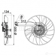 Вентилятор радиатора MAHLE ORIGINAL CFF 467 000P 1437574804 WZ 9K12 - Изображение 4