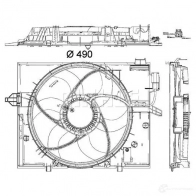 Вентилятор радиатора MAHLE ORIGINAL 1437635500 CFF 190 000P VCVSJ6 Q - Изображение 4