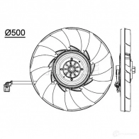 Вентилятор радиатора MAHLE ORIGINAL CFF 475 000P 1437574769 FAU NP0U - Изображение 2