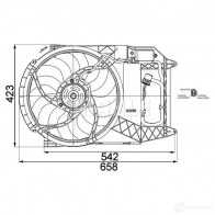 Вентилятор радиатора MAHLE ORIGINAL 1437635739 7CS 68WD cff216000p - Изображение 5