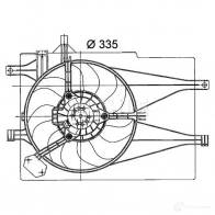 Вентилятор радиатора MAHLE ORIGINAL Fiat Albea (178, 2) 1 Седан 1.4 77 л.с. 2007 – 2009 C0V3 OR CFF 204 000P