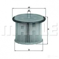 Топливный фильтр MAHLE ORIGINAL 78706 863 KX 63/1 2356089 PPQCB1 - Изображение 6