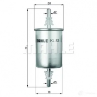 Топливный фильтр MAHLE ORIGINAL KL 83 2355959 76557 839 E14DLAY - Изображение 3
