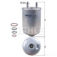 Топливный фильтр MAHLE ORIGINAL KL 485/5D 70514 316 8SE8D 2355855 - Изображение 2