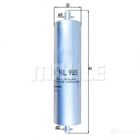 Топливный фильтр MAHLE ORIGINAL kl985 1194156652 724 08394 D19A4 - Изображение 5