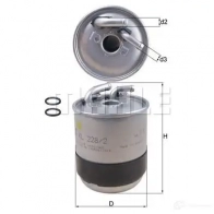 Топливный фильтр MAHLE ORIGINAL U7DDUKP KL 228/2D 768324 22 2355776 - Изображение 6