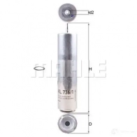 Топливный фильтр MAHLE ORIGINAL EIQG4R 2355935 705848 56 KL 736/1D - Изображение 2