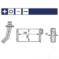 Радиатор печки, теплообменник MAHLE ORIGINAL JY4RY R AH 156 000S 1437588416 - Изображение 2