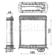 Радиатор печки, теплообменник MAHLE ORIGINAL WB WRB7 1437578942 AH 106 000P