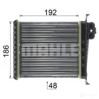 Радиатор печки, теплообменник MAHLE ORIGINAL WB WRB7 1437578942 AH 106 000P - Изображение 7