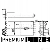 Радиатор печки, теплообменник MAHLE ORIGINAL 1437588344 AH 88 000P W4O1 08 - Изображение 2