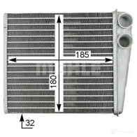 Радиатор печки, теплообменник MAHLE ORIGINAL WX C0Y6 AH 208 000S Volkswagen Passat CC (357) 1 Купе 3.6 FSI 4motion 300 л.с. 2008 – 2010