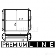 Радиатор печки, теплообменник MAHLE ORIGINAL AH 41 000P 1437588382 1 KH10 - Изображение 2