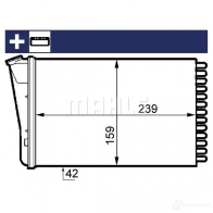 Радиатор печки, теплообменник MAHLE ORIGINAL 1437588430 EPRI0 E AH 155 000S - Изображение 2