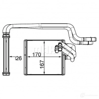 Радиатор печки, теплообменник MAHLE ORIGINAL AH 198 000S 1437578354 QFQTN K