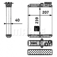 Радиатор печки, теплообменник MAHLE ORIGINAL HZW6F PR AH 90 000P 1437579505 - Изображение 6