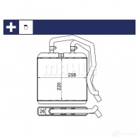 Радиатор печки, теплообменник MAHLE ORIGINAL 0SLS L 1437578338 AH 12 000S - Изображение 2