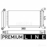 Радиатор печки, теплообменник MAHLE ORIGINAL 1437588357 841AJ 1N AH 166 000P - Изображение 2