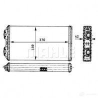 Радиатор печки, теплообменник MAHLE ORIGINAL 32M8 8N AH 125 000P 1437580318 - Изображение 1