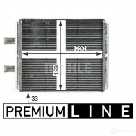 Радиатор печки, теплообменник MAHLE ORIGINAL AH 4 000P 1437580340 G V7RB - Изображение 3