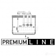 Радиатор печки, теплообменник MAHLE ORIGINAL JFS0 RLY 1437580643 AH 80 000P - Изображение 2
