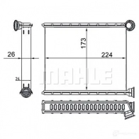 Радиатор печки, теплообменник MAHLE ORIGINAL DGMY OV AH 269 000S 1437578344