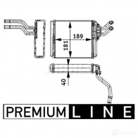Радиатор печки, теплообменник MAHLE ORIGINAL AH 91 000P 1437580655 9J8T61 W - Изображение 2