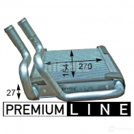 Радиатор печки, теплообменник MAHLE ORIGINAL AH 205 000P P6ZIS6 X 1437580321 - Изображение 2