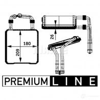 Радиатор печки, теплообменник MAHLE ORIGINAL AH 78 000P 1437580306 QZXD Q - Изображение 2