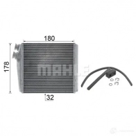 Радиатор печки, теплообменник MAHLE ORIGINAL 9FF 1Y 1437579792 AH 192 000P - Изображение 8
