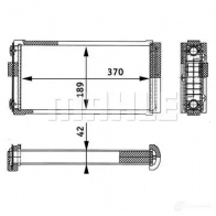 Радиатор печки, теплообменник MAHLE ORIGINAL 1437579535 AH 134 000P QJ3XSP U - Изображение 1