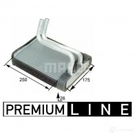 Радиатор печки, теплообменник MAHLE ORIGINAL 1437579701 AH 176 000P ESQ 95 - Изображение 2