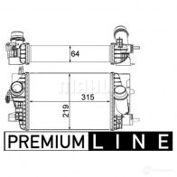 Интеркулер MAHLE ORIGINAL 1437990419 UVGH 8YC CI 235 000P - Изображение 2
