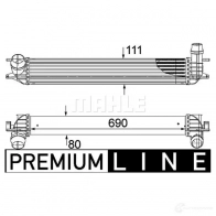 Интеркулер MAHLE ORIGINAL I SX5I6Y 1437991045 CI 155 000P - Изображение 2