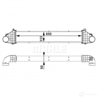 Интеркулер MAHLE ORIGINAL QW71Y U8 Volvo S40 2 (544) Седан 2.4 140 л.с. 2004 – 2010 CI 139 000P