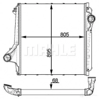 Интеркулер MAHLE ORIGINAL CI 374 000P I VDWH57 1437990825