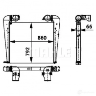 Интеркулер MAHLE ORIGINAL 1437990897 CI 125 000P 1R6 VL - Изображение 1