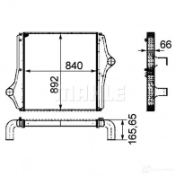 Интеркулер MAHLE ORIGINAL KOQO 68 1437990892 CI 127 000P