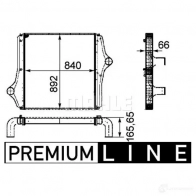 Интеркулер MAHLE ORIGINAL KOQO 68 1437990892 CI 127 000P - Изображение 2