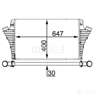 Интеркулер MAHLE ORIGINAL 1437990766 UZ7 T8PQ CI 21 000S - Изображение 2