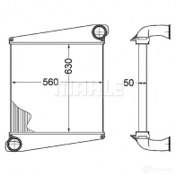 Интеркулер MAHLE ORIGINAL 75C SHR 1437991103 CI 273 000P
