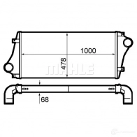 Интеркулер MAHLE ORIGINAL 1437990928 GK 1KL9 CI 382 000P