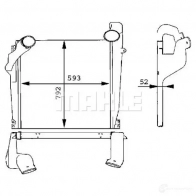 Интеркулер MAHLE ORIGINAL K7GB VU 1437990934 CI 98 000P