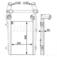 Интеркулер MAHLE ORIGINAL 1437990931 VGZ0 C CI 93 001P - Изображение 2