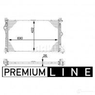 Интеркулер MAHLE ORIGINAL 1437990689 CI 222 000P RA7Q U - Изображение 2