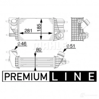 Интеркулер MAHLE ORIGINAL DVHW 67 CI 154 000P 1437990998 - Изображение 2