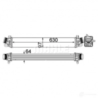 Интеркулер MAHLE ORIGINAL Z7VW H2 1437990675 CI 259 000P