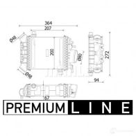 Интеркулер MAHLE ORIGINAL 1437991019 CI 547 000P K PPCQH - Изображение 2