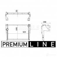 Интеркулер MAHLE ORIGINAL 5 0QOZK9 1437910404 CI 227 000P